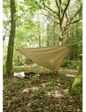 Toldo triangular con cuerda para acampada medieval, 3m.
