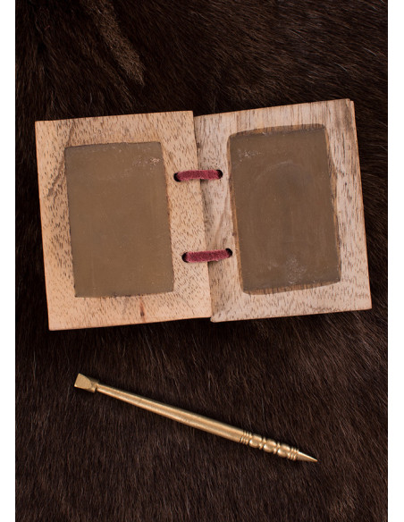 Wachsbuch mit Messingbleistift und...