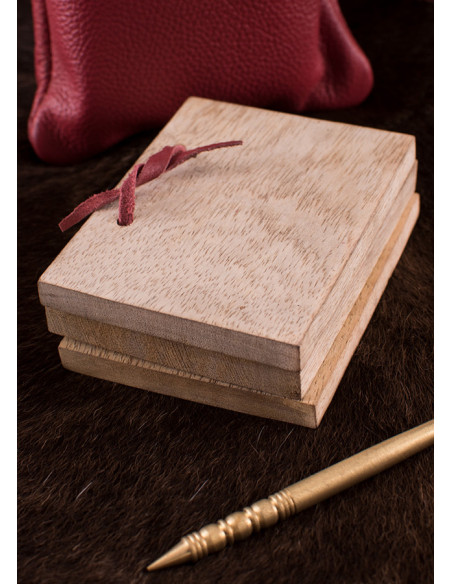 Wachsbuch mit Messingbleistift und...