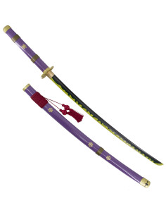 Lilac Enma Funktionskatana aus One Piece Kohlenstoffstahl