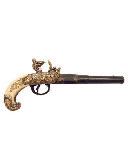 Russisk pistol lavet i Tula, 1700-tallet