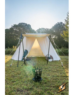 Carpa medieval para intrépidos guerreros, 3 x 5 mts.