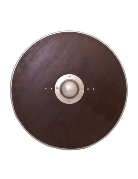 Rond houten functioneel schild, 77 cm.