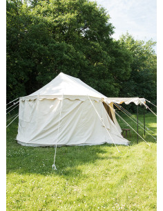 Jaima medieval Caballeros Burgund con toldo de entrada, 4... 2