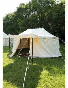 Jaima medieval Caballeros Burgund con toldo de entrada, 4...