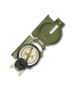 Brújula militar de aceite con carcasa en PVC verde