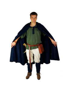 Klassischer mittelalterlicher blauer Elinor-Umhang mit...
