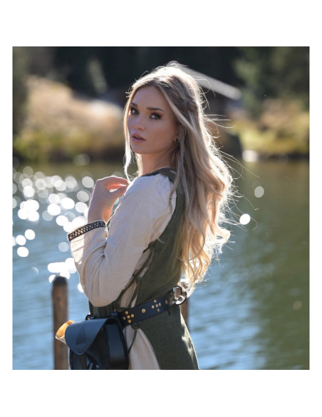 Aleiga groene overjas voor dames met...