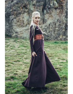 Viking kvindekjole model Lina, mørkebrun 2