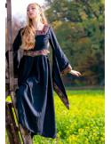 Vestido nobleza medieval, negro