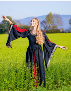 Vestido nobleza, rojo-negro 2