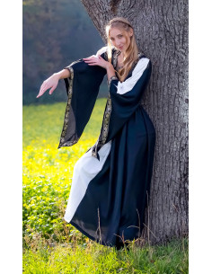 Vestido nobleza, negro-blanco 2