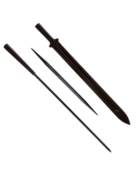 Funktionelt masai spyd med skede