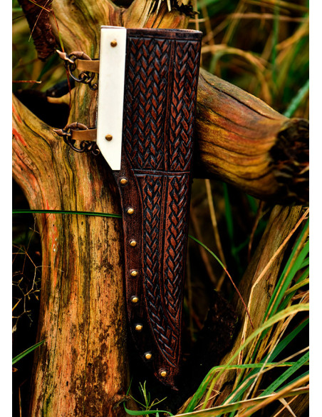 Lille Viking Seax kniv, knogleskaft,...