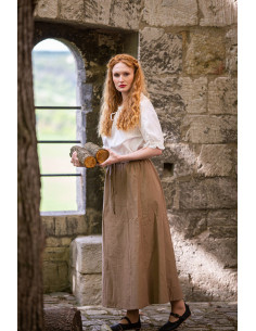 Middelalderskørt Diana model, lysebrun