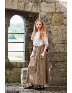Middelalderskørt Diana model, lysebrun 2