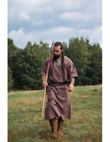 Viking tunika kortærmet Richard, brun...