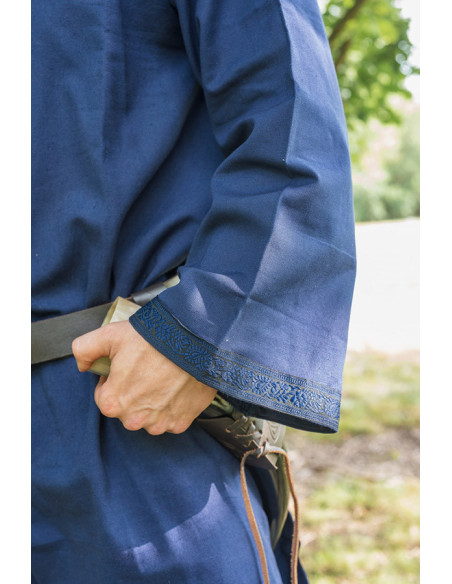 Halvor middeleeuwse tuniek, blauw