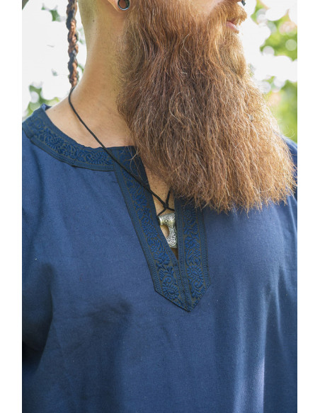 Mittelalterliche Tunika von Halvor, blau