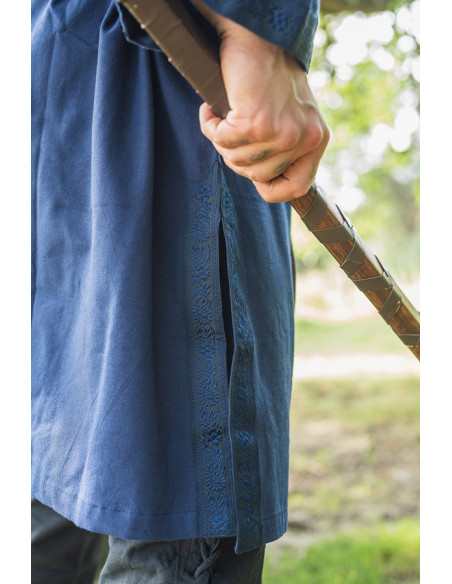 Mittelalterliche Tunika von Halvor, blau