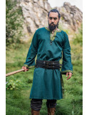 Mittelalterliche Tunika Halvor, grüne Farbe