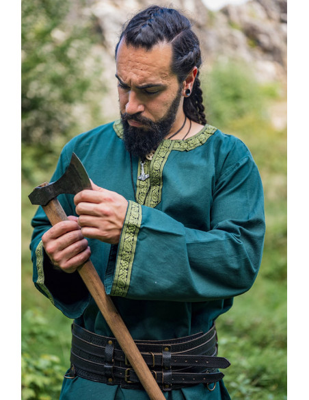 Túnica medieval Halvor, color verde