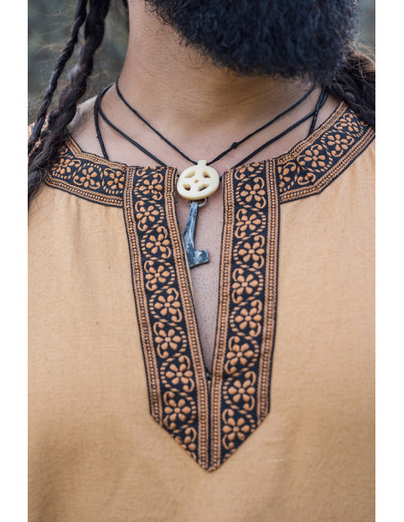 Túnica medieval Halvor, marrón miel