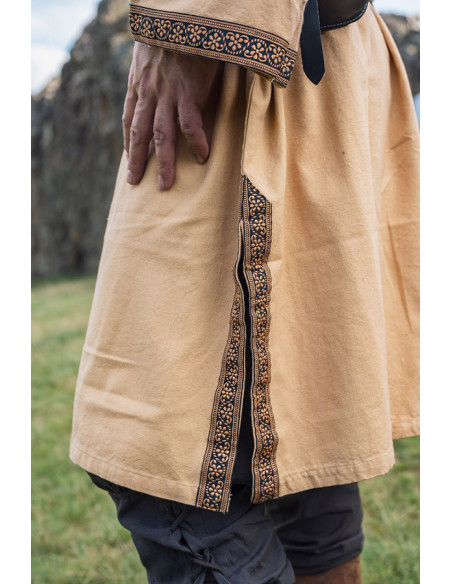 Túnica medieval Halvor, marrón miel