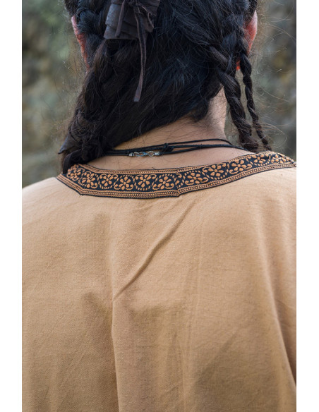 Túnica medieval Halvor, marrón miel