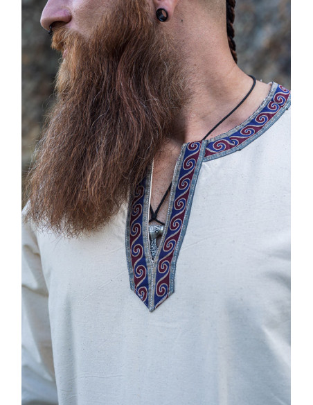 Halvor middelaldertunika, naturhvid