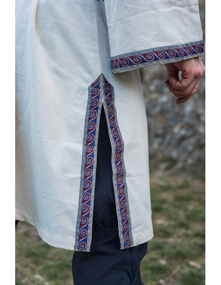 Túnica medieval Halvor, blanco natural