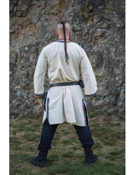 Túnica medieval Halvor, blanco natural