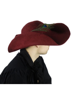 Sombrero rojo de fieltro de lana modelo Pieter