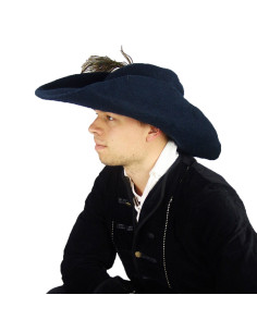 Schwarzer Wollfilzhut Modell Pieter 2