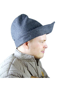 Robin Hood muts van grijze wol