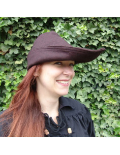 Robin Hood hat i brun uld