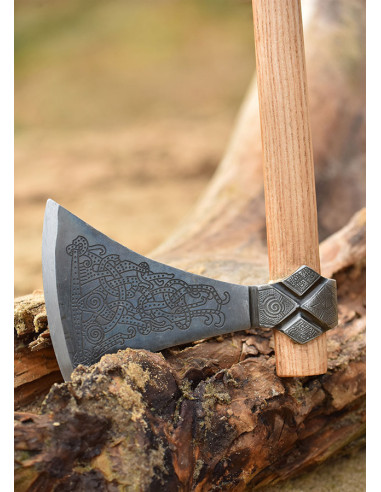 Hacha vikinga tipo Mammen, sin filo