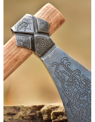Hacha vikinga tipo Mammen, sin filo