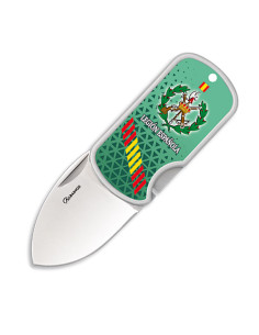 Navaja Legión española 3D con clip, hoja 4 cm