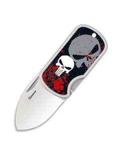 3D doodskopmes met clip, lemmet 4 cm
