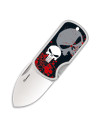 Navaja calavera 3D con clip, hoja 4 cm