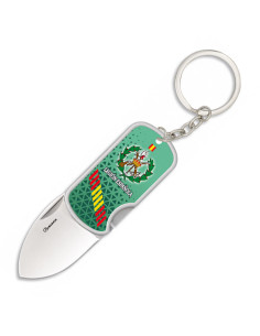 Navaja-llavero Legión española 3D con clip, hoja 4 cm