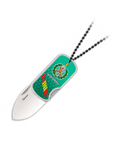 Navaja Legión española 3D con colgante de bolas, hoja 4 cm