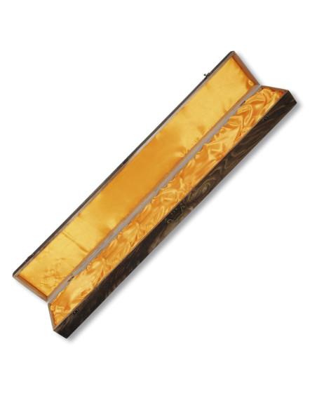 Houten kist voorbereid voor 1 katana,...