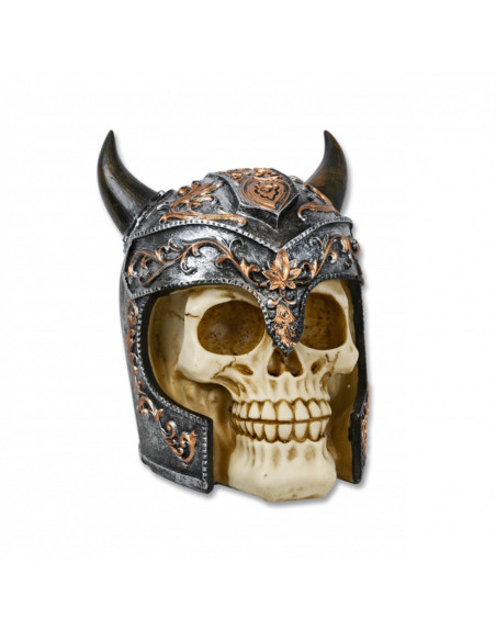 Miniatura calavera con casco vikingo,... Miniatura calavera con casco vikingo,...