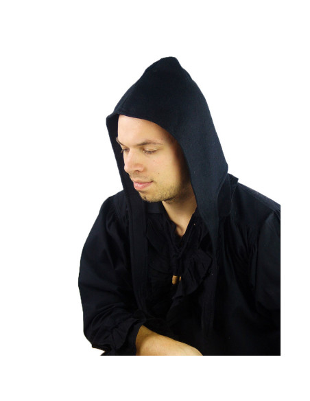 Gorro campesino lana negro, modelo...