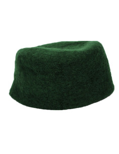 Gorro en fieltro de lana modelo Hans, color verde