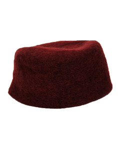 Gorro en fieltro de lana modelo Hans, color rojo 2