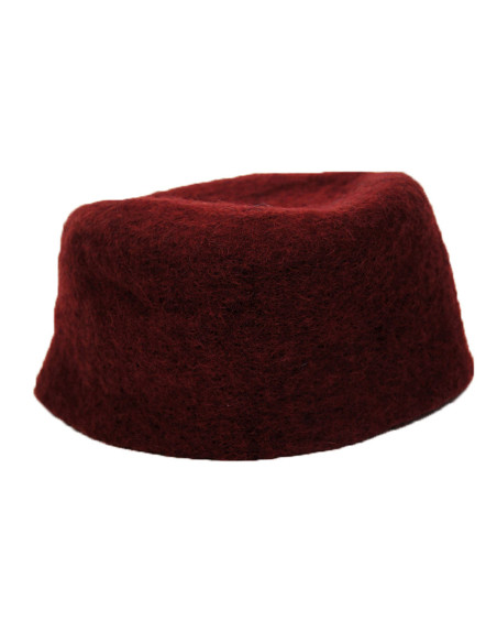 Wolvilten hoed model Hans, kleur rood