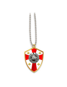 Colgante escudo con los caballeros templarios